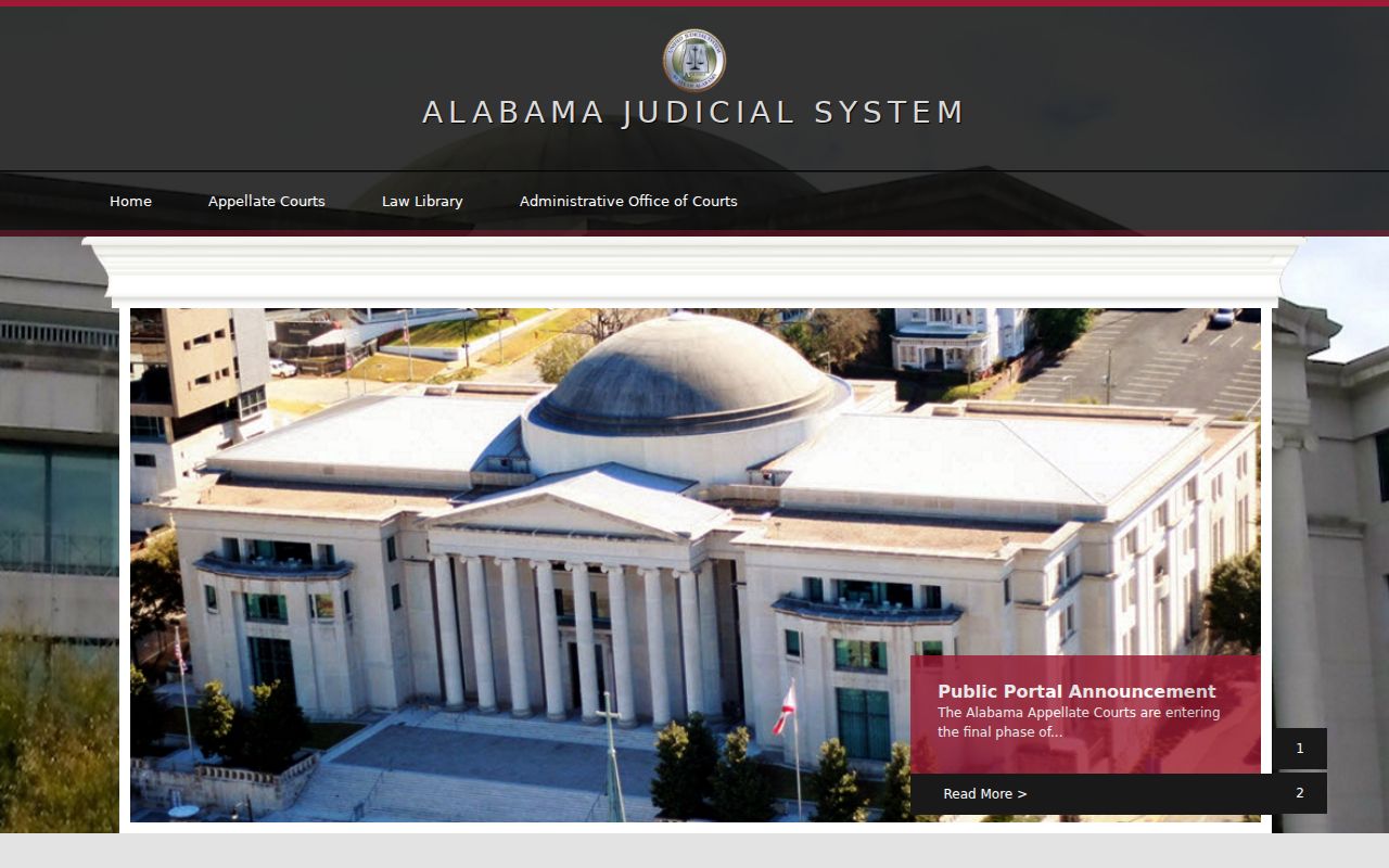 Baldwin County criminal court cases access through the Alabama Judicial System