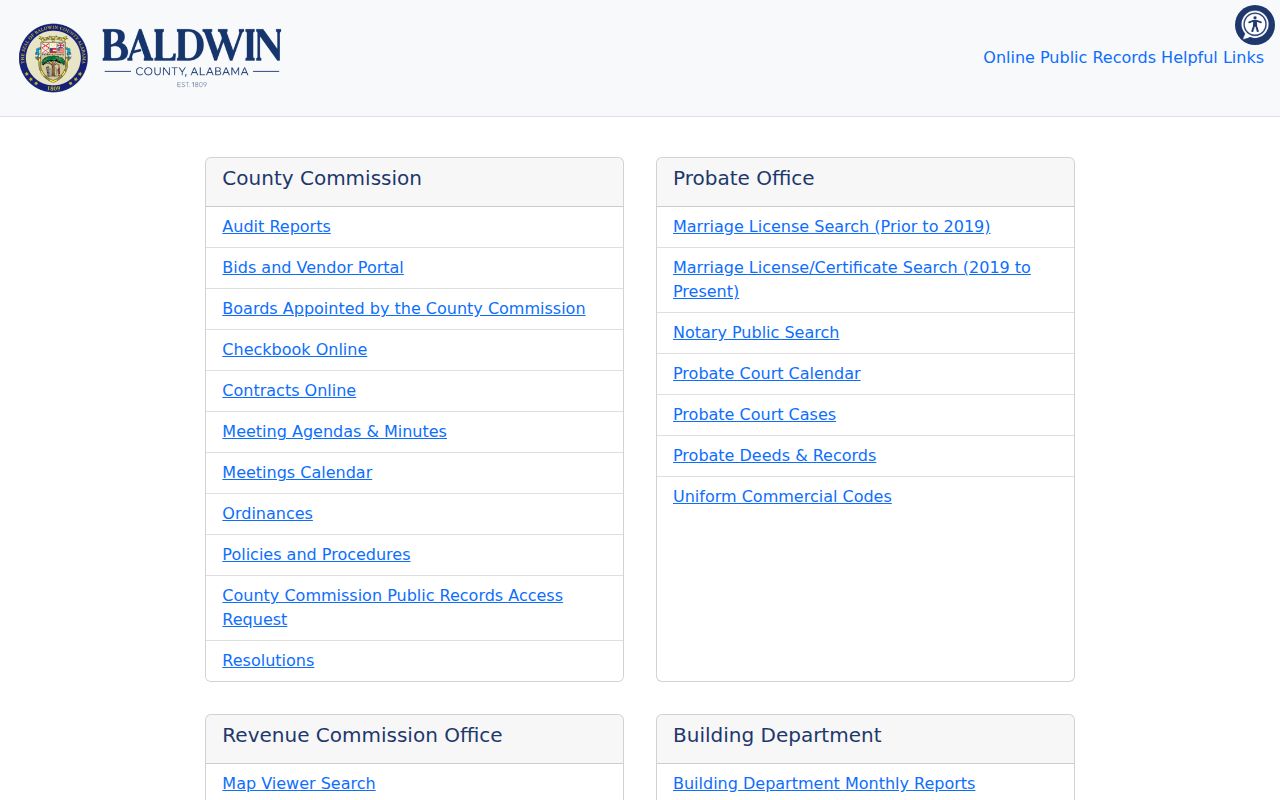 Baldwin County criminal history access hub on Open Baldwin